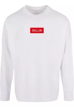 Лонгслив Mister Tee BALLIN BOX, белый