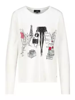 Лонгслив monari Shirt, белый