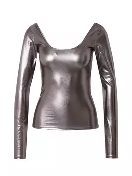 Лонгслив Monki Shirt, цвет silver grey