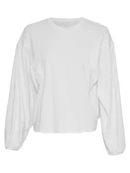 Лонгслив MOSS COPENHAGEN Longsleeve Nadaline, белый