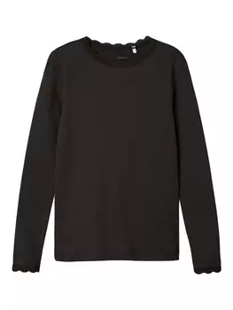 Лонгслив name it Langarmshirt, черный
