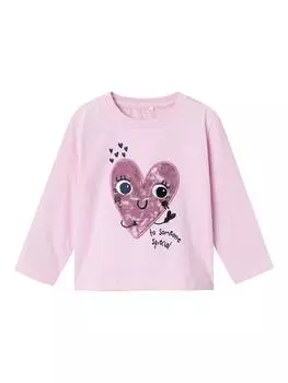 Лонгслив name it Longsleeve Ohfelia, розовый