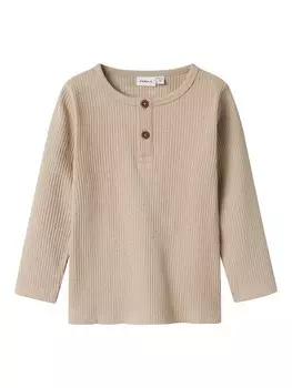 Лонгслив NAME IT Shirt, бежевый
