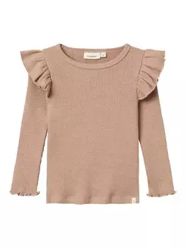 Лонгслив NAME IT Shirt, бежевый