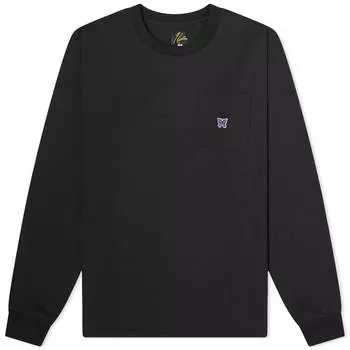 Лонгслив Needles Long Sleeve Pocket, черный