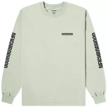 Лонгслив Neighborhood 1 Printed, светло-зеленый