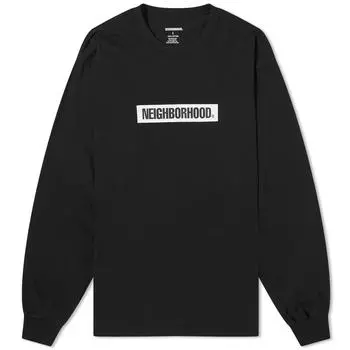 Лонгслив Neighborhood 2 Long Sleeve Box Logo T-Shirt, черный