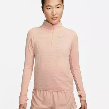 Лонгслив Nike Therma-FIT Element Women's 1/2-Zip Running, светло-розовый