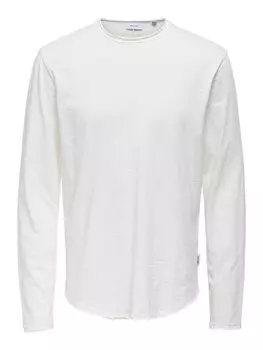 Лонгслив Only & Sons Shirt ONSBENNE, белый
