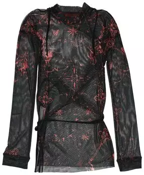 Лонгслив Ottolinger Mesh Deconstructed Long-Sleeve 'Red', красный