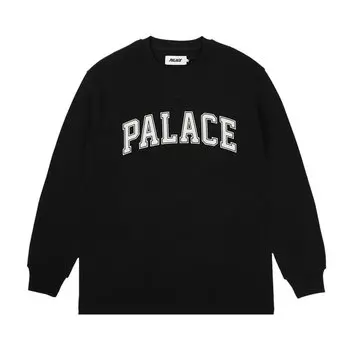Лонгслив Palace Waffle Long-Sleeve, черный