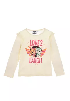 Лонгслив Paw Patrol Langarmshirt Skye und Everest, белый