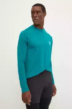 Лонгслив Performance Compressport, бирюзовый