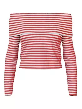 Лонгслив PIECES Shirt LAYA, белый