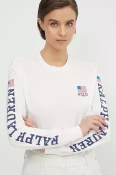 Лонгслив Polo Ralph Lauren, бежевый