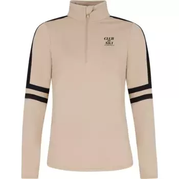 Лонгслив Protest Prue half zip, бежевый