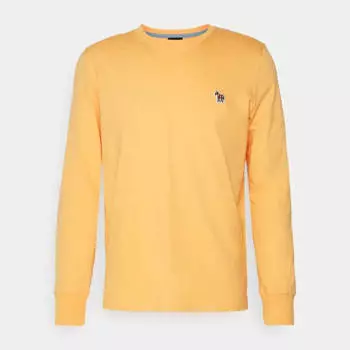 Лонгслив PS Paul Smith Reg Fit Zebra Badge, светло-оранжевый