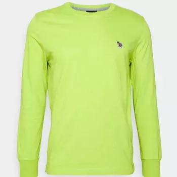 Лонгслив PS Paul Smith Reg Fit Zebra Badge, зеленый