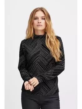 Лонгслив PULZ Jeans, серый