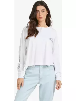 Лонгслив Quiksilver, белый