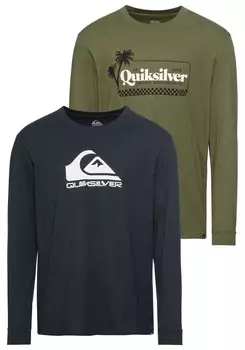 Лонгслив Quiksilver, темно-синий/хаки