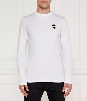 Лонгслив Regular Fit Karl Lagerfeld, белый