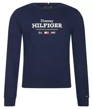 Лонгслив Regular Fit Tommy Hilfiger, синий