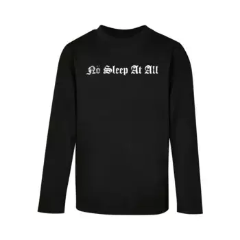 Лонгслив с длинным рукавом «Merchcode Men's Kids Motorhead - No Sleep Text Longsleeve», черный