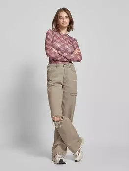 Лонгслив с круглым вырезом Guess Jeans, красный