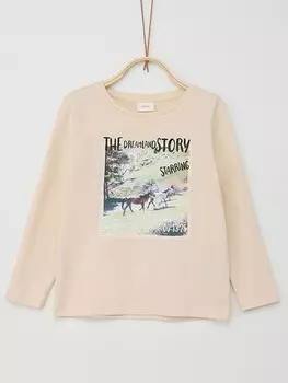 Лонгслив s.Oliver Longsleeve, бежевый