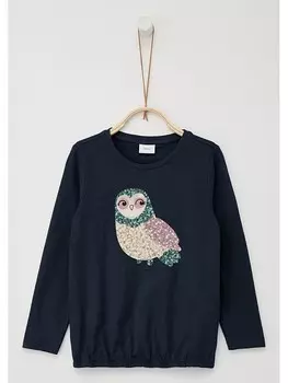 Лонгслив s.Oliver Longsleeve, темно-синий