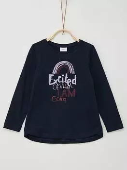 Лонгслив s.Oliver Longsleeve, темно-синий