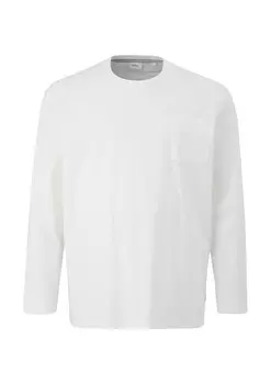 Лонгслив s.Oliver Shirt, белый