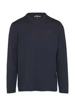 Лонгслив s.Oliver Shirt, темно-синий