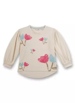 Лонгслив Sanetta Langarmshirt, белый