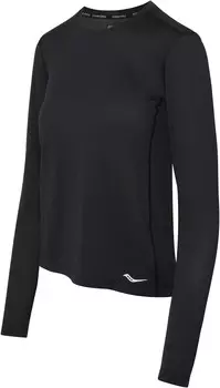 Лонгслив Saucony Stopwatch Long Sleeve, черный