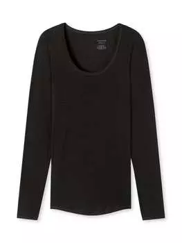 Лонгслив Schiesser Longsleeve Personal Fit, черный
