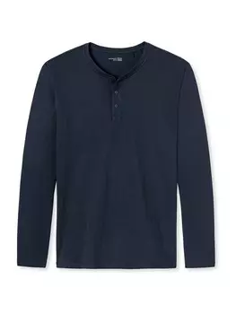 Лонгслив SCHIESSER Shirt Longsleeve Mix & Relax, синий