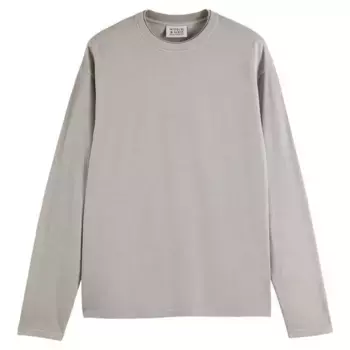 Лонгслив Scotch & Soda 3 Crosses Relaxed Fit, серый