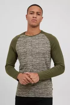 Лонгслив !SOLID Langarmshirt, зеленый