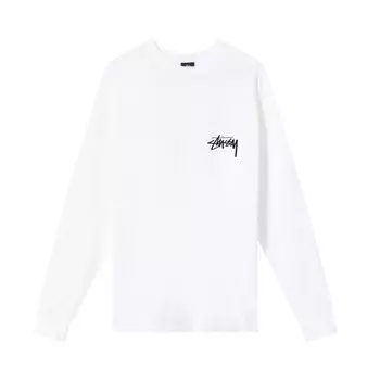Лонгслив Stussy Ocular Long-Sleeve Tee 'White', белый