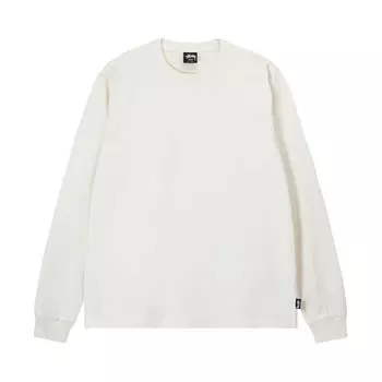Лонгслив Stussy Pigment Dyed Long-Sleeve Crew 'Natural', белый