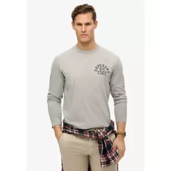 Лонгслив Superdry Athletic Ess, серый