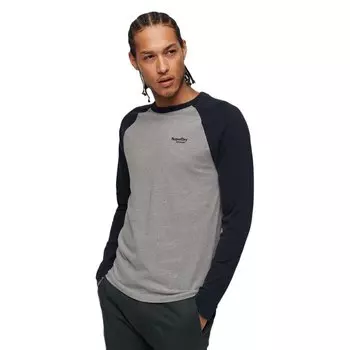 Лонгслив Superdry Essential Baseball, серый