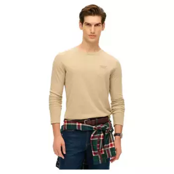 Лонгслив Superdry Essential Logo, бежевый