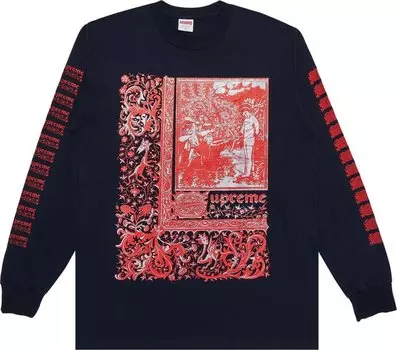 Лонгслив Supreme Saint Sebastian 'Navy', синий