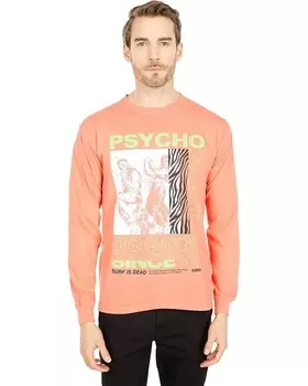 Лонгслив SURF IS DEAD Psycho Active Long Sleeve Tee, цвет Bright Salmon