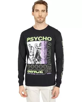 Лонгслив SURF IS DEAD Psycho Active Long Sleeve Tee, черный