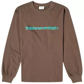 Лонгслив Thisisneverthat T-Logo, коричневый