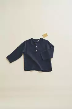 Лонгслив Timelesz ZARA, темно-синий